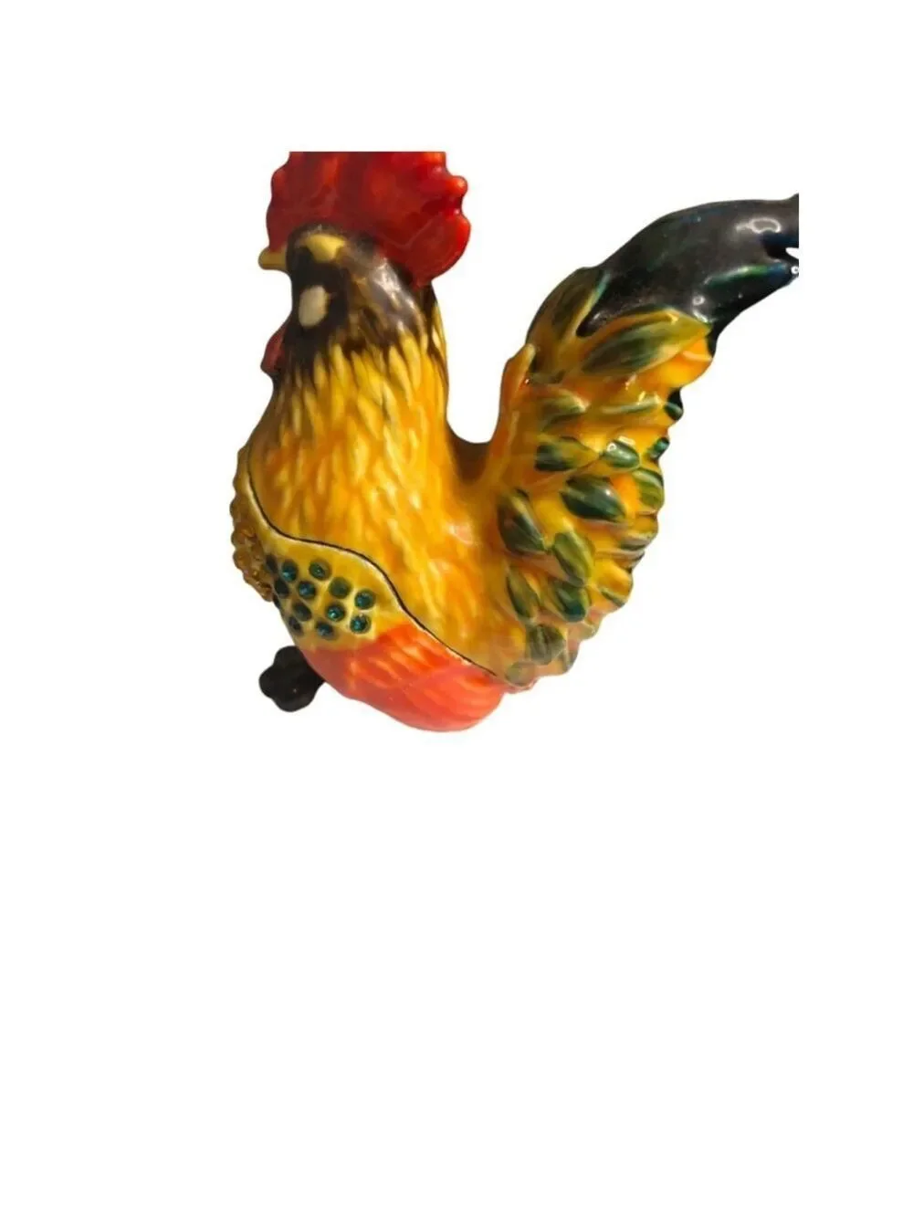 Rooster Trinket Box, Vintage, Rare